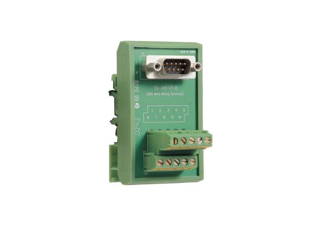 Moxa TB-M9 DB9(M) DIN-Rail Wiring Terminal 